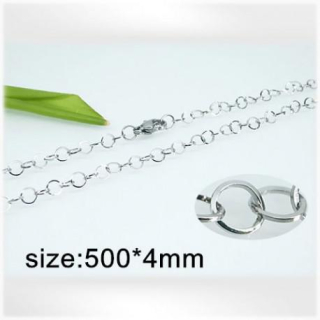 Ocelový náhrdelník - Hmotnost: 5g, 500*4mm